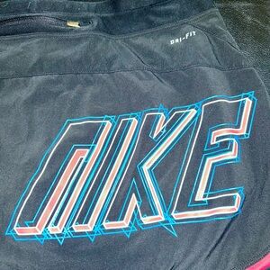 Nike Black Dri fit Skirt with Pink Lining and Blue Accents